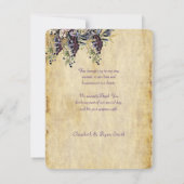 Wijnveld Bruiloft, Rustoord Waterverf, Dank Je Bedankkaart (Achterkant)