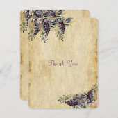 Wijnveld Bruiloft, Rustoord Waterverf, Dank Je Bedankkaart (Voorkant / Achterkant)