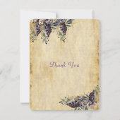 Wijnveld Bruiloft, Rustoord Waterverf, Dank Je Bedankkaart (Voorkant)