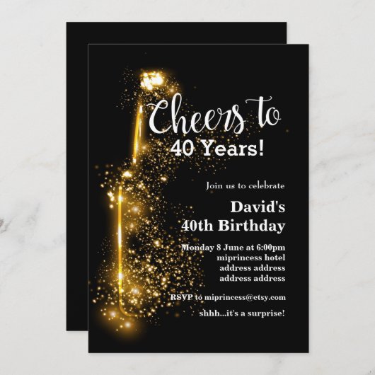 Wijnverjaardagsuitnodiging, schaadt elk jaar! kaart (Voorkant / Achterkant)