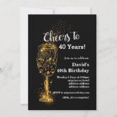 Wijnverjaardagsuitnodiging, schaadt elk jaar! kaart (Voorkant)