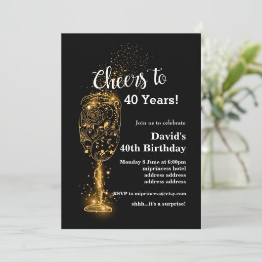 Wijnverjaardagsuitnodiging, schaadt elk jaar! kaart (Staand voorkant)