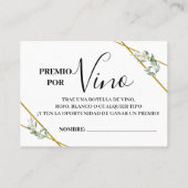 Wijnverloting ticket tweetalige vrijgezellenfeest  (Achterkant)