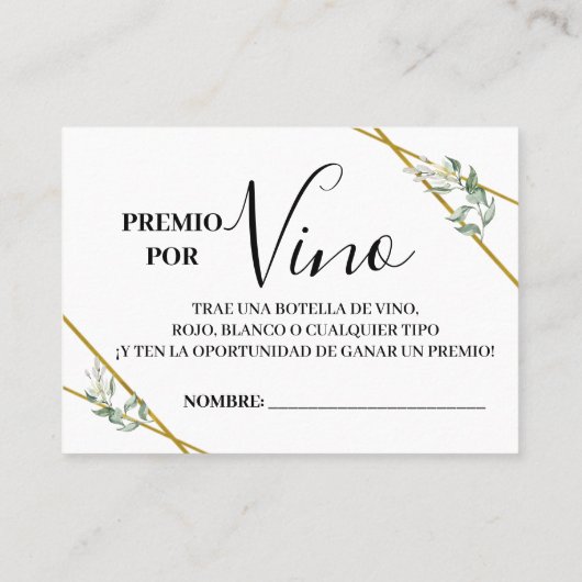 Wijnverloting ticket tweetalige vrijgezellenfeest (Achterkant)