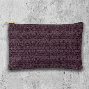 Wijnvezelige textieloctopuszaden met motief etui