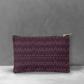 Wijnvezelige textieloctopuszaden met motief etui