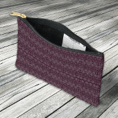 Wijnvezelige textieloctopuszaden met motief etui