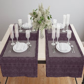 Wijnvezelige textieloctopuszaden met motief korte tafelloper