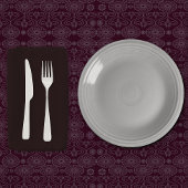 Wijnvezelige textieloctopuszaden met motief korte tafelloper