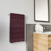 Wijnvezelige textieloctopuszaden met motief strandlaken