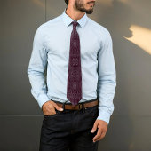 Wijnvezelige textieloctopuszaden met motief stropdas