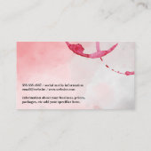 Wijnvlek | Achtergrond in waterverf Visitekaartje (Achterkant)