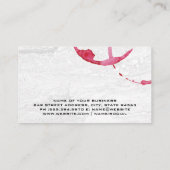 wijnvlek | Goud spatglas Visitekaartje (Achterkant)