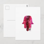 Wijnvlek Hamsa Art Briefkaart (Voorkant / Achterkant)