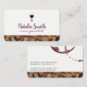 Wijnvlek | Kurk trim | Wijn Expert Visitekaartje (Voorkant / Achterkant)