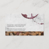 wijnvlek | kurkentrekker | wijngaard visitekaartje (Achterkant)