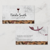 wijnvlek | kurkentrekker | wijngaard visitekaartje (Voorkant / Achterkant)