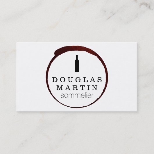 Wijnvlek | Rode Kunstzinnigheid Visitekaartje (Voorkant)