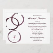 Wijnvlek Vineyard Bruids Douche Uitnodigingen (Voorkant / Achterkant)