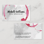 wijnvlek | Waterverf Visitekaartje (Voorkant / Achterkant)