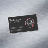 Wijnvlek (wijnfles) Wijngaard Magnetisch Visitekaartje (Voorbeeld)