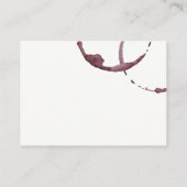 Wijnvlek (wijnglas) / Sommelier Visitekaartje (Achterkant)