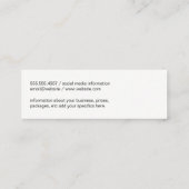 wijnvlek | Wijnspecialist Mini Visitekaartje (Achterkant)