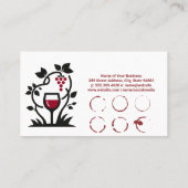 wijnvlek | Wine Vine Logo Visitekaartje (Achterkant)