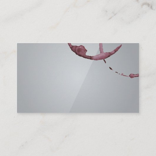 Wijnvlekken | Gray Gloss Visitekaartje (Achterkant)