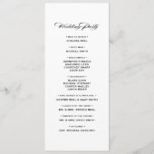 Wijnvlekken wijngaard ceremonie programma programmakaart (Achterkant)