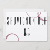 Wijnvlekken Wijngaard Tafelkaart Nummer Kaart (Achterkant)