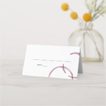 Wijnvlekken Wijnmakerij Escort Place Card SET