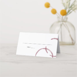 Wijnvlekken Wijnmakerij Escort Place Card SET Plaatskaartje