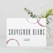 Wijnvlekken Wijnmakerij Wijngaard Tafelkaart Numme Kaart (Staand voorkant)