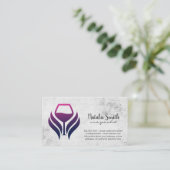 Wijnvleklogo | Textuurachtergrond Visitekaartje (Staand voorkant)