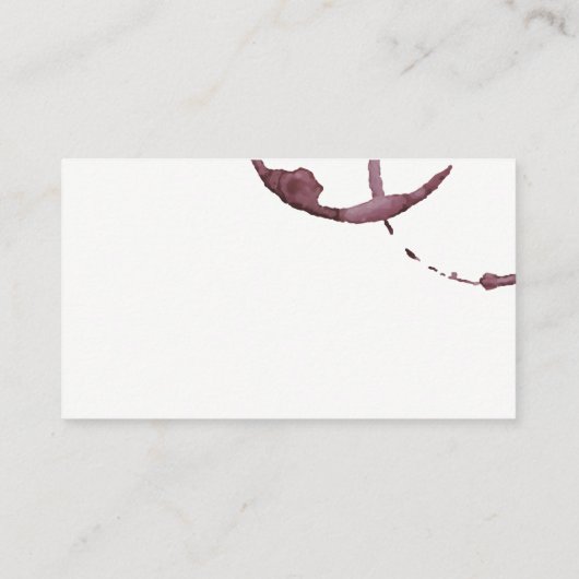 Wijnvleklogo | Textuurachtergrond Visitekaartje (Achterkant)