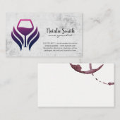 Wijnvleklogo | Textuurachtergrond Visitekaartje (Voorkant / Achterkant)