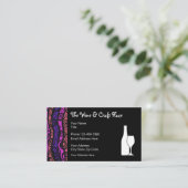 Wijnvloerbedekking en Visitekaartje van het thema  (Staand voorkant)