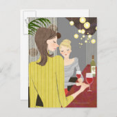 Wijnvrouw Briefkaart (Voorkant / Achterkant)