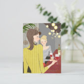 Wijnvrouw Briefkaart (Staand voorkant)