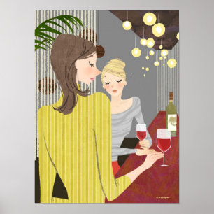 Wijnvrouw Poster