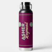 Wijnwaterfles met naam waterfles (Voorkant)
