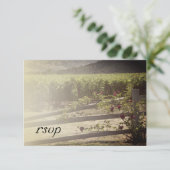 Wijnwerf en Roos Fence Wedding RSVP (Staand voorkant)