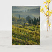 Wijnwerf, Toscane, Italië Kaart (Gele Bloem)