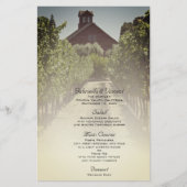 Wijnwerij en menu Rustic Red Barn Wedding (Voorkant)