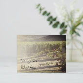 Wijnwerij en Roos hek bruiloft Opslaan Datum Aankondigingskaart (Staand voorkant)