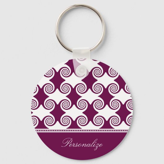 Wijnwervelingen Sleutelhanger (Voorkant)