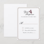 Wijnwijnbouw Modern  RSVP-kaart RSVP Kaartje (Voorkant / Achterkant)