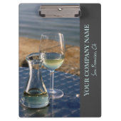 Wijnwinkel, bar of wijnmakerij menuhouder klembord (Voorkant)
