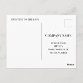 Wijnwinkel, bar of wijnmakerij promotiekaart briefkaart (Achterkant)